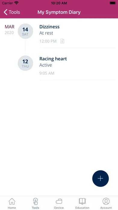 Tangkapan layar Patient App