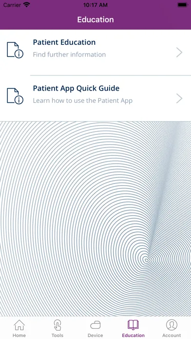 Tangkapan layar Patient App