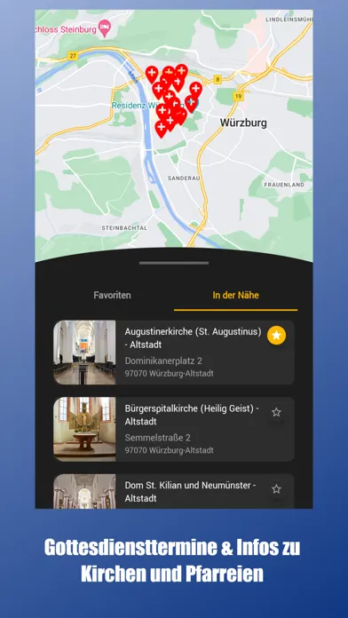 Capturas de pantalla de Bistum Würzburg