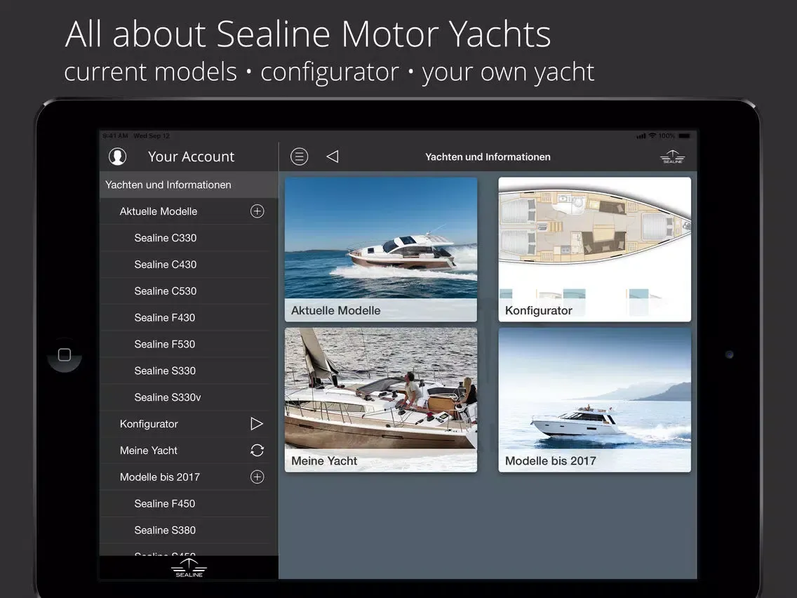 Sealine iPad  Screenshots