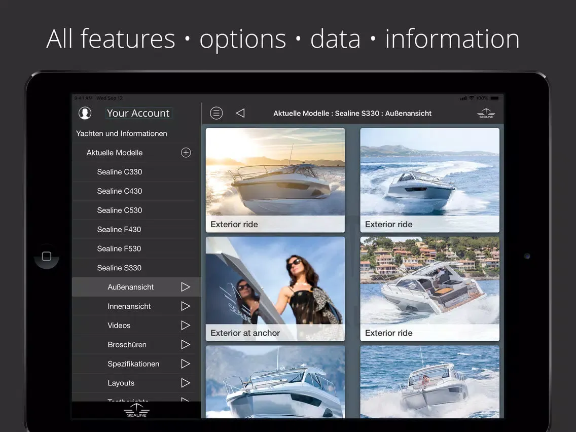 Sealine iPad  Screenshots