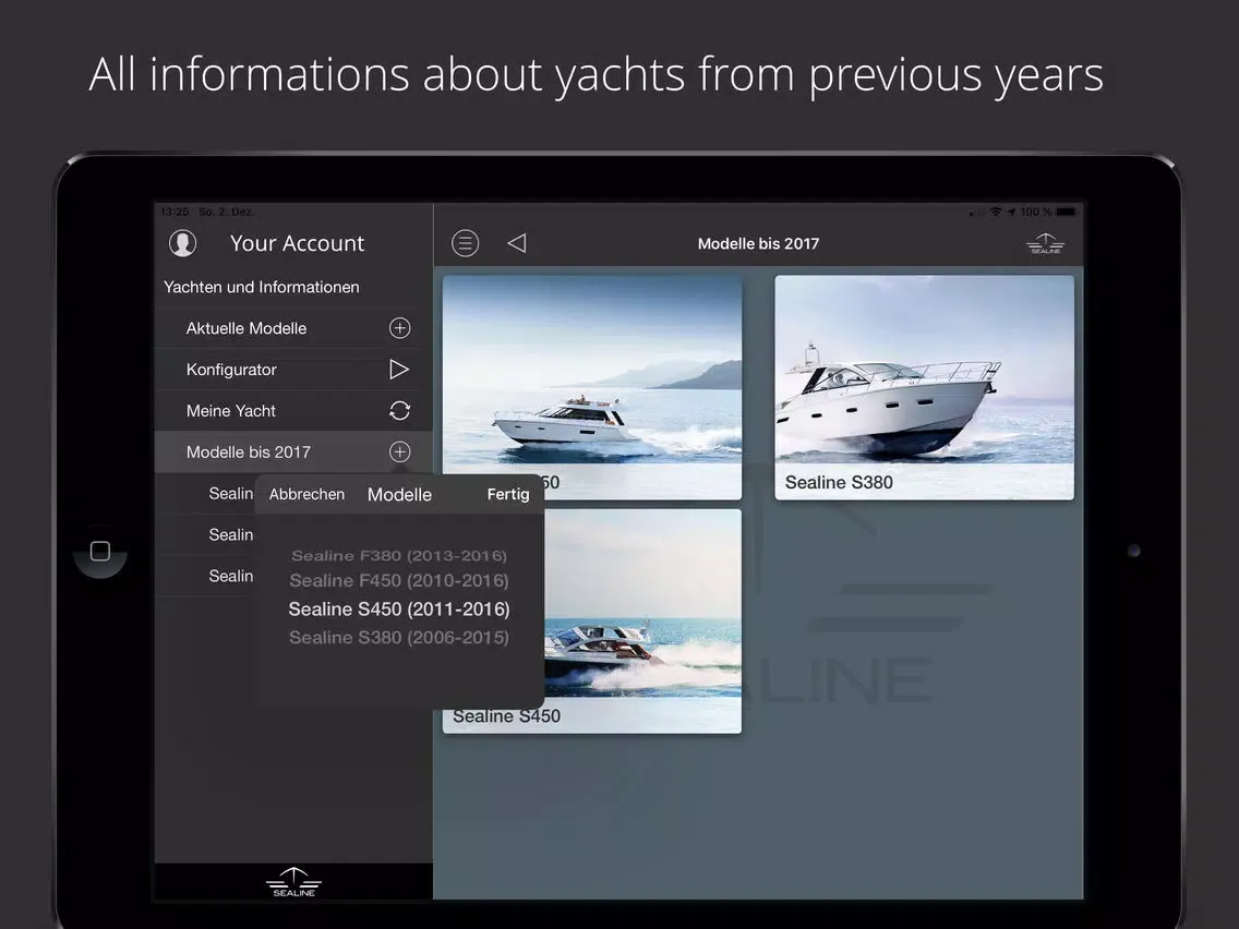 Sealine iPad  Screenshots