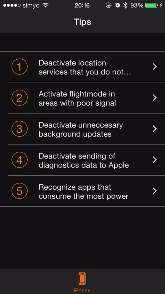 Screenshot di Phone Battery On WATCH