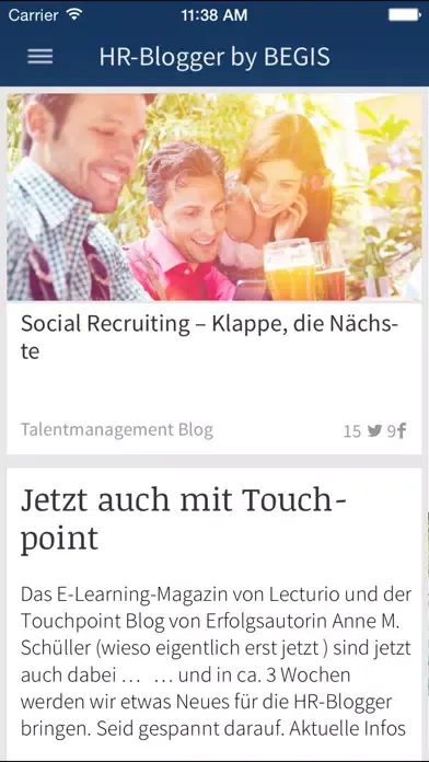 Capturas de pantalla de HR-Blogger