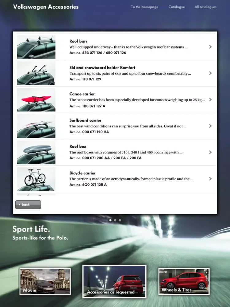 Polo Volkswagen Accessories iPad  স্ক্রিনশট