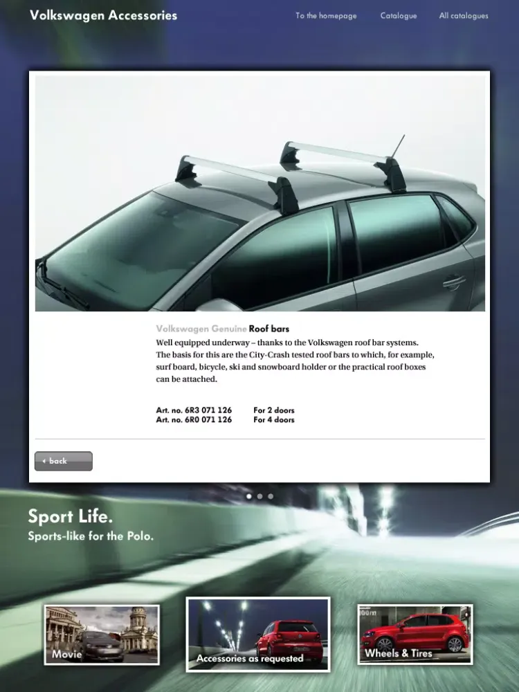 Polo Volkswagen Accessories iPad  স্ক্রিনশট