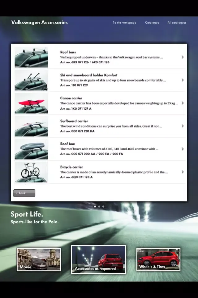 Polo Volkswagen Accessories স্ক্রিনশট