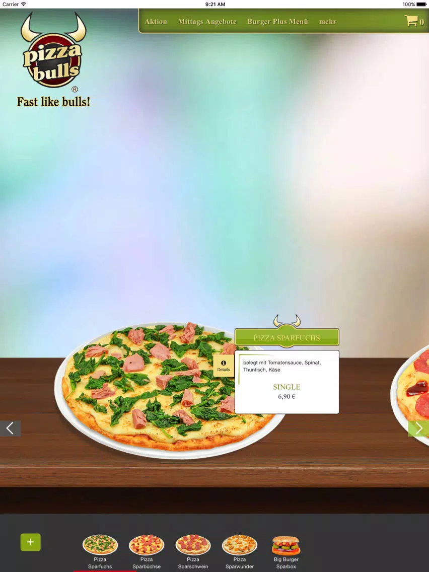 Скриншоты Pizza Bulls iPad 