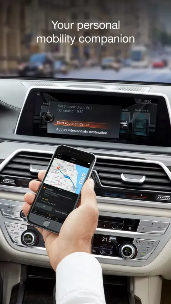 Screenshot di BMW Connected
