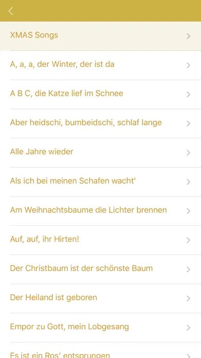 Tangkapan layar Xmas Songs in German