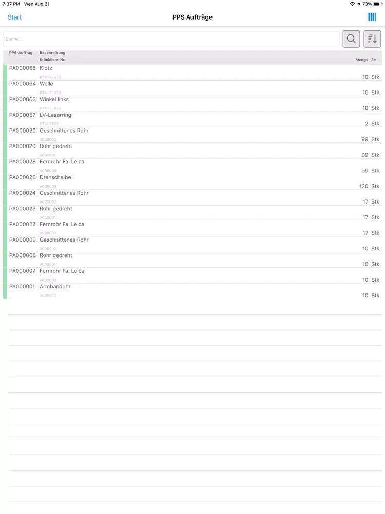 myfactory by börner IT iPad  Screenshots