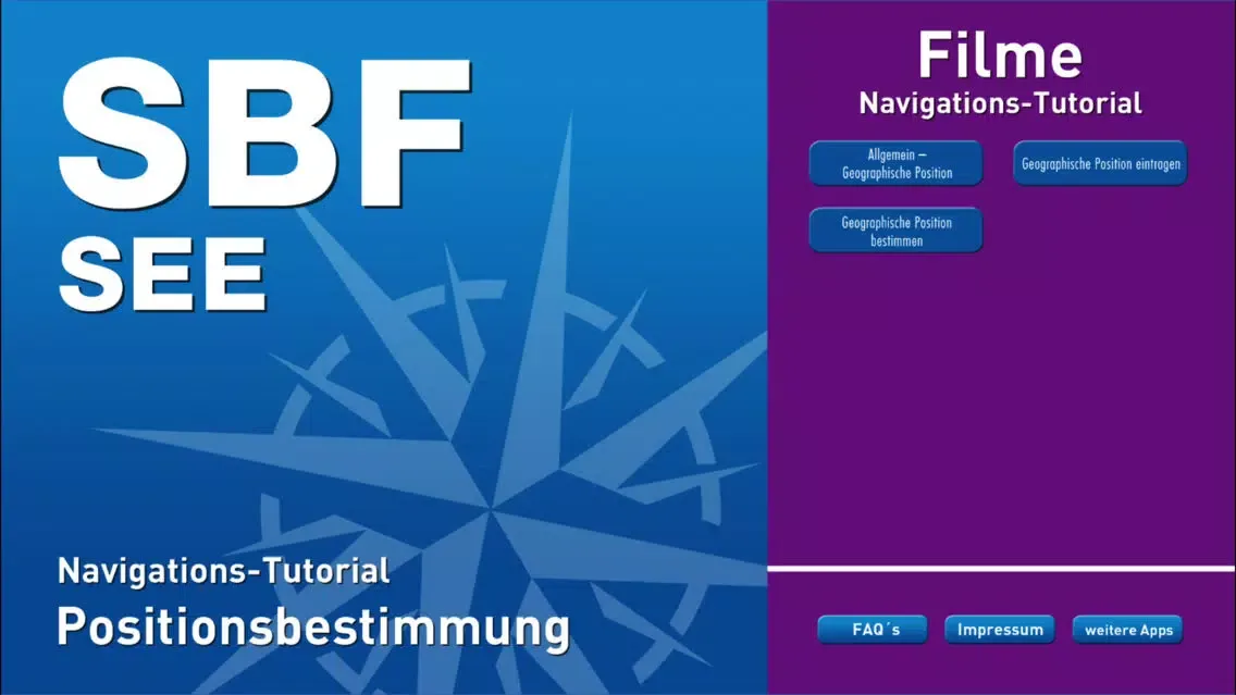 Tangkapan skrin POSITION BESTIMMEN UND EINTRAGEN