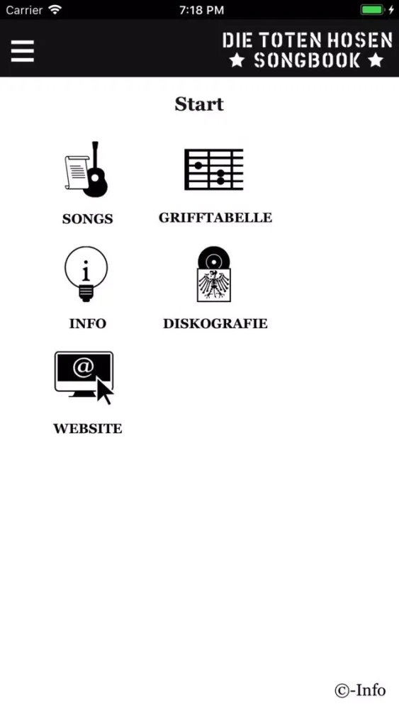 Скриншоты Die Toten Hosen Songbook App