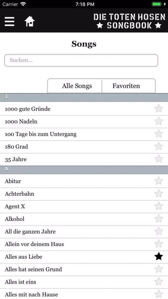 Скриншоты Die Toten Hosen Songbook App
