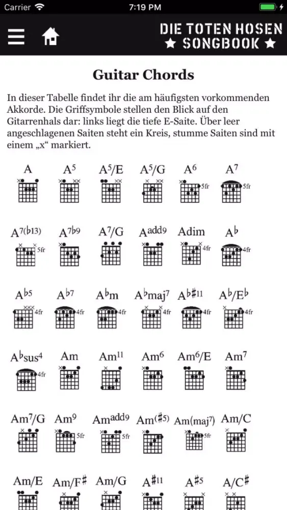 Скриншоты Die Toten Hosen Songbook App