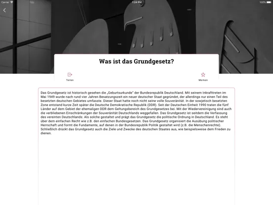 Скриншоты bpb: Das Grundgesetz iPad 