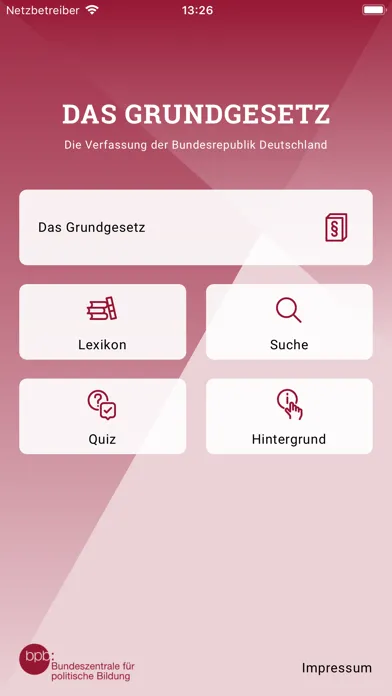 Скриншоты bpb: Das Grundgesetz