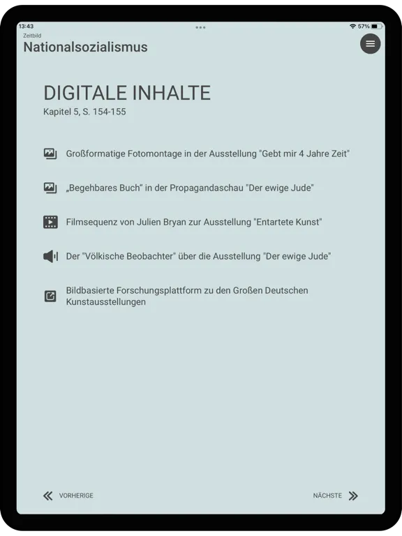 Ảnh chụp màn hình của Zeitbild Nationalsozialismus iPad 