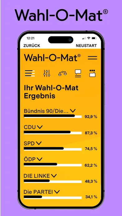 Скриншоты Wahl-O-Mat