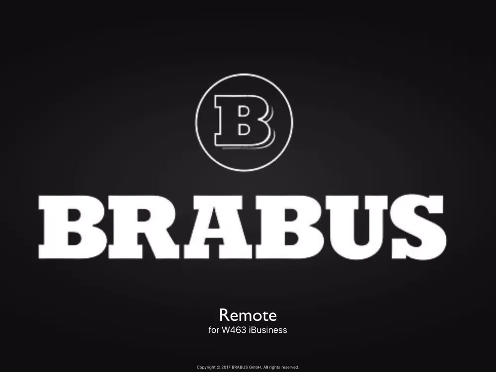 Capturas de pantalla de BRABUS Remote for W463 iBusiness iPad 