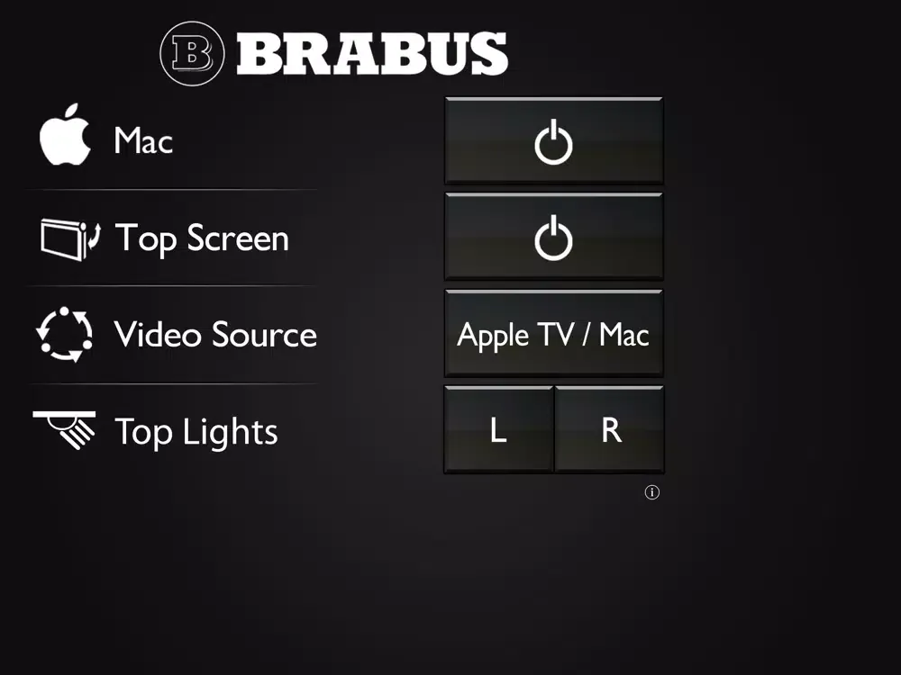Capturas de pantalla de BRABUS Remote for W463 iBusiness iPad 