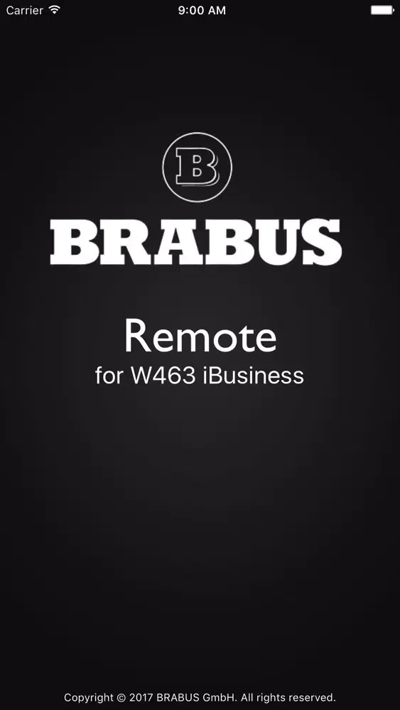 Capturas de pantalla de BRABUS Remote for W463 iBusiness