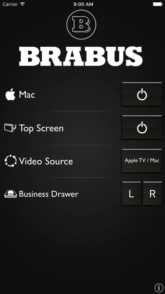 Capturas de pantalla de BRABUS Remote for W463 iBusiness
