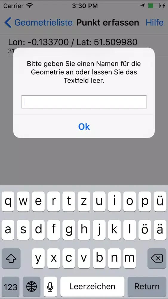GIS-App Screenshots