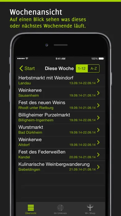Weinfest+: Weinfestkalender für die Pfalz スクリーンショット