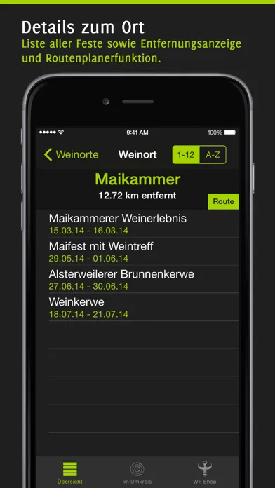 Weinfest+: Weinfestkalender für die Pfalz スクリーンショット