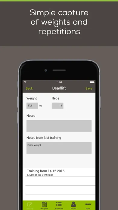 Zrzuty ekranu yourWorkout - your smart workout diary