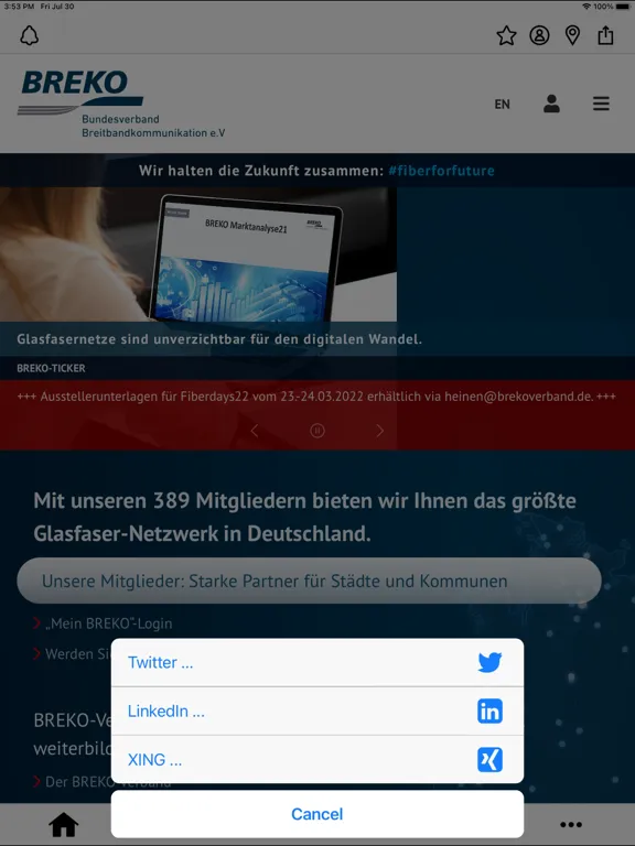 BREKO iPad 應用截圖