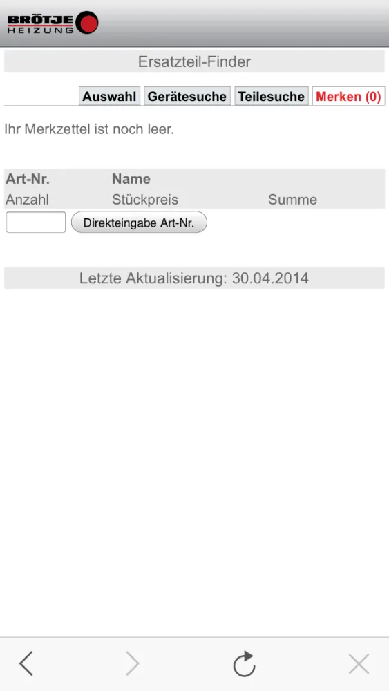 BROETJE Ersatzteil App应用截图