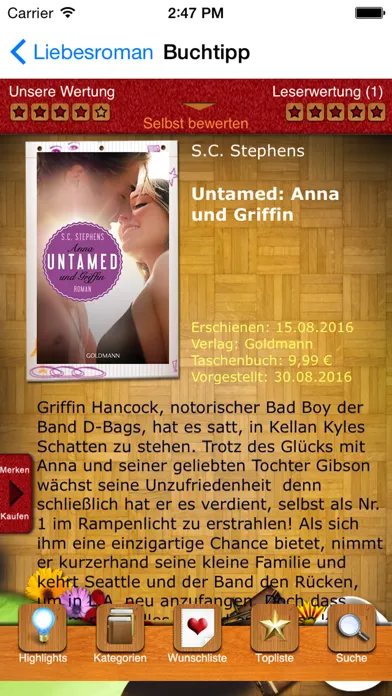 Buch-Ticker - Büchertipps: Romane & E-Books lesen Screenshots