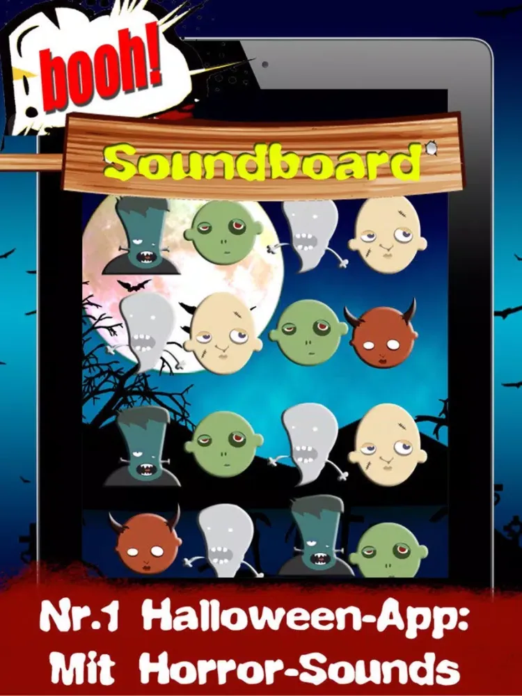 Скриншоты Halloween - Grusel-App Storys Sounds Witze Rezepte iPad 