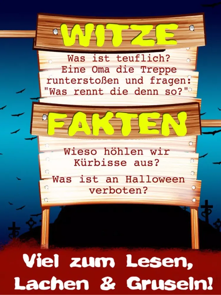Скриншоты Halloween - Grusel-App Storys Sounds Witze Rezepte iPad 