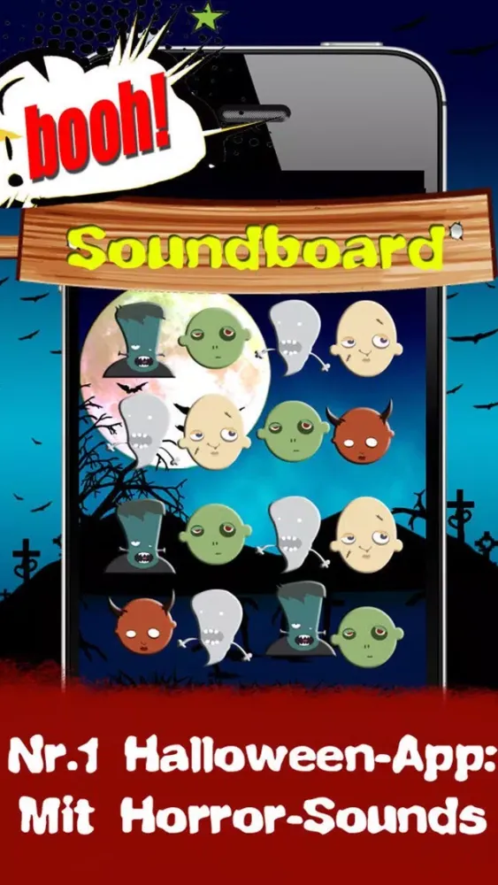 Скриншоты Halloween - Grusel-App Storys Sounds Witze Rezepte