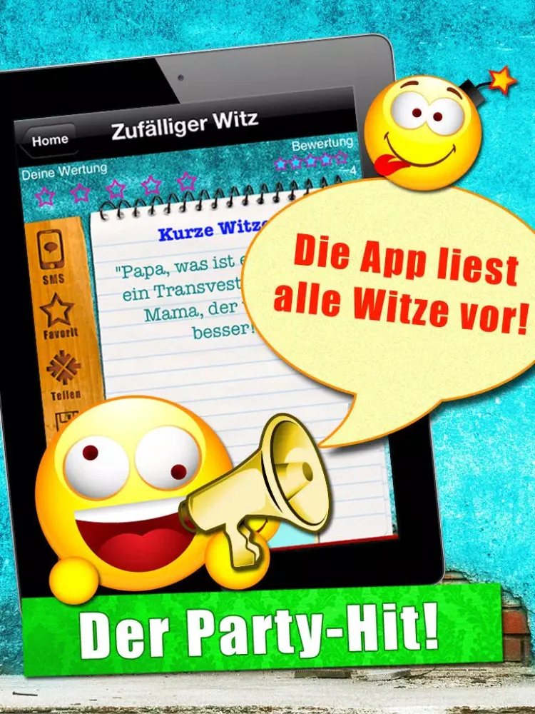 NEUE WITZE - Brüller-Jokes zum Ablachen iPad  স্ক্রিনশট