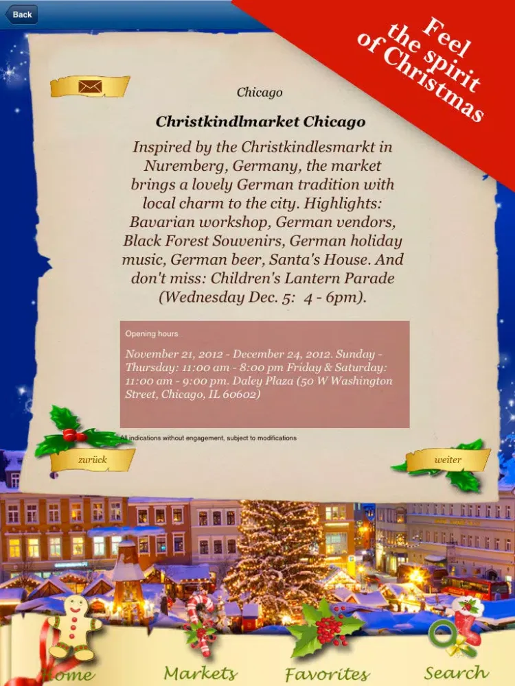 Christmas Markets - The Most Beautiful Ones in America & Europe iPad 应用截图