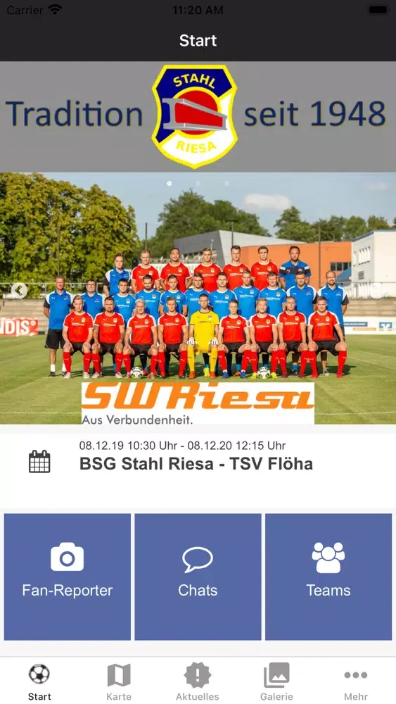 Ảnh chụp màn hình của BSG Stahl Riesa
