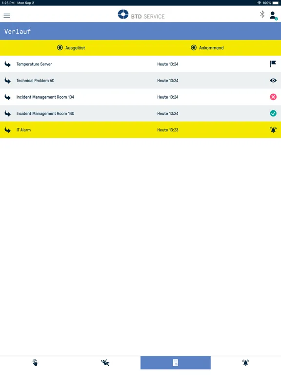 BTD ALARM iPad  스크린샷