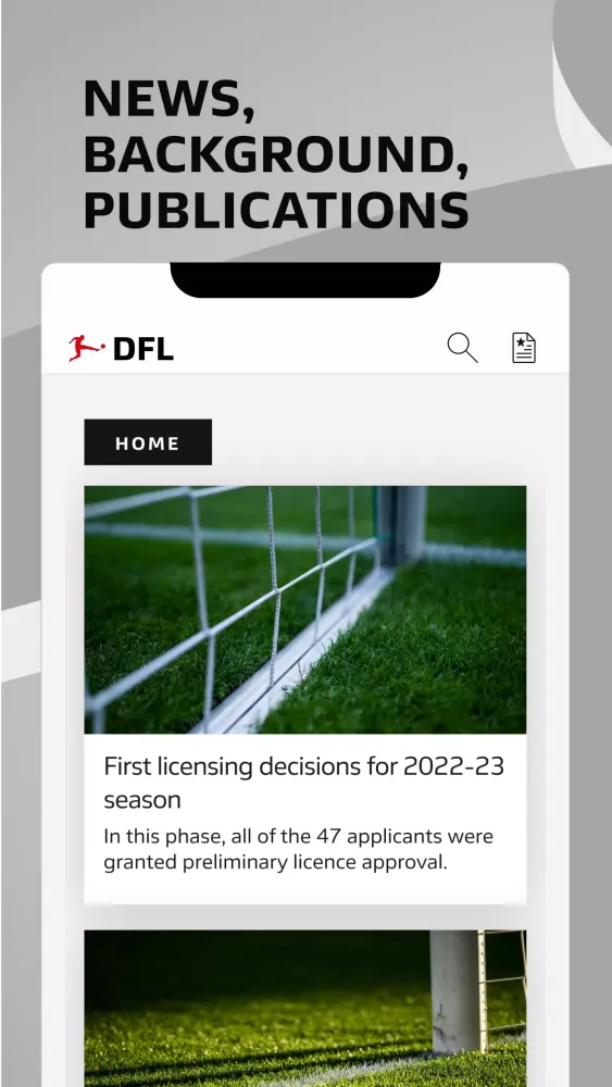 DFL App Screenshots