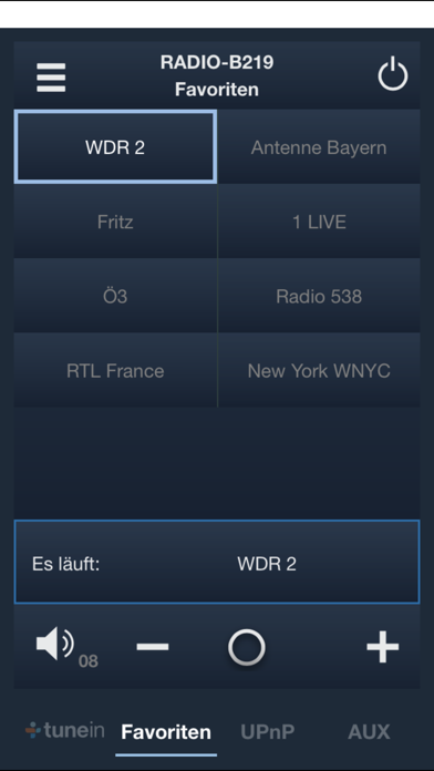 Remote Busch-Radio iNet Screenshots