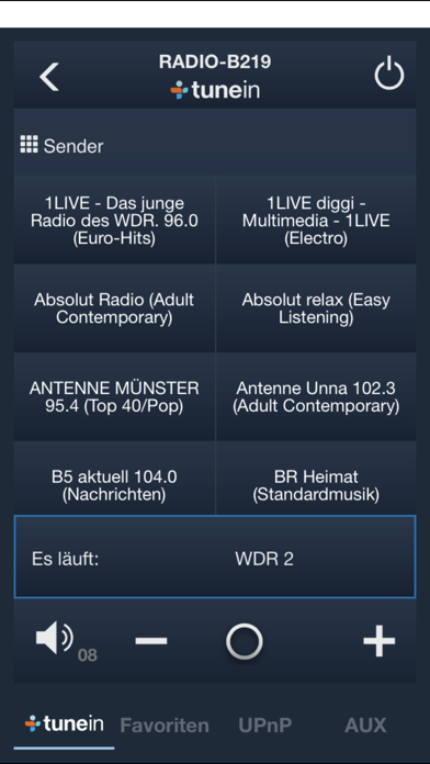 Remote Busch-Radio iNet Screenshots