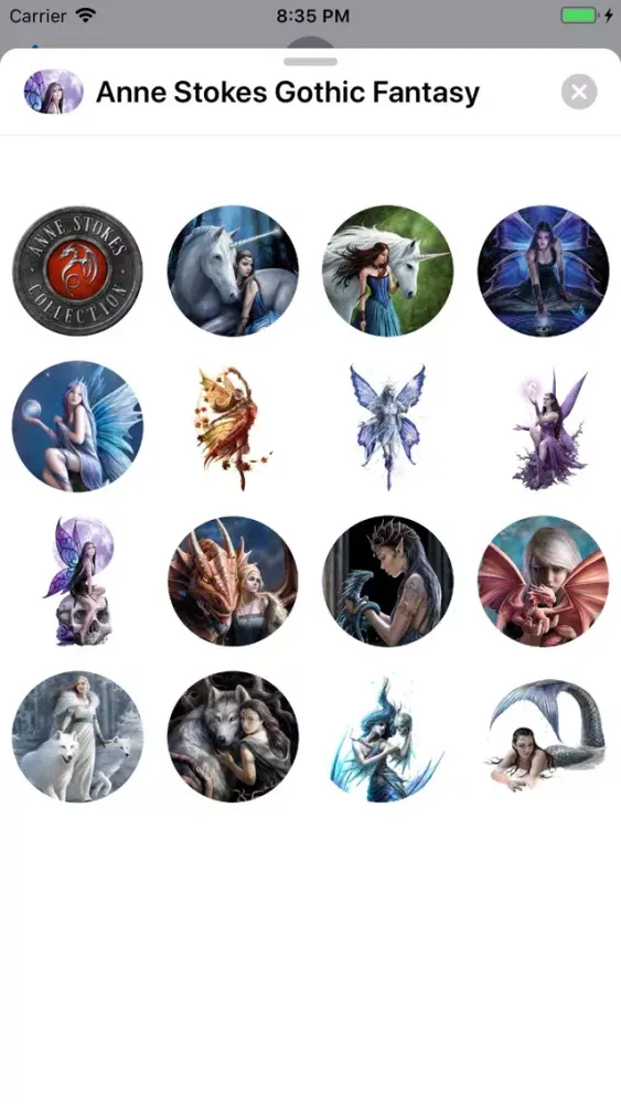 Screenshot di Anne Stokes Beautiful Stickers
