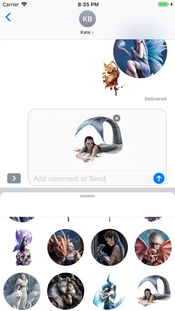 Screenshot di Anne Stokes Beautiful Stickers