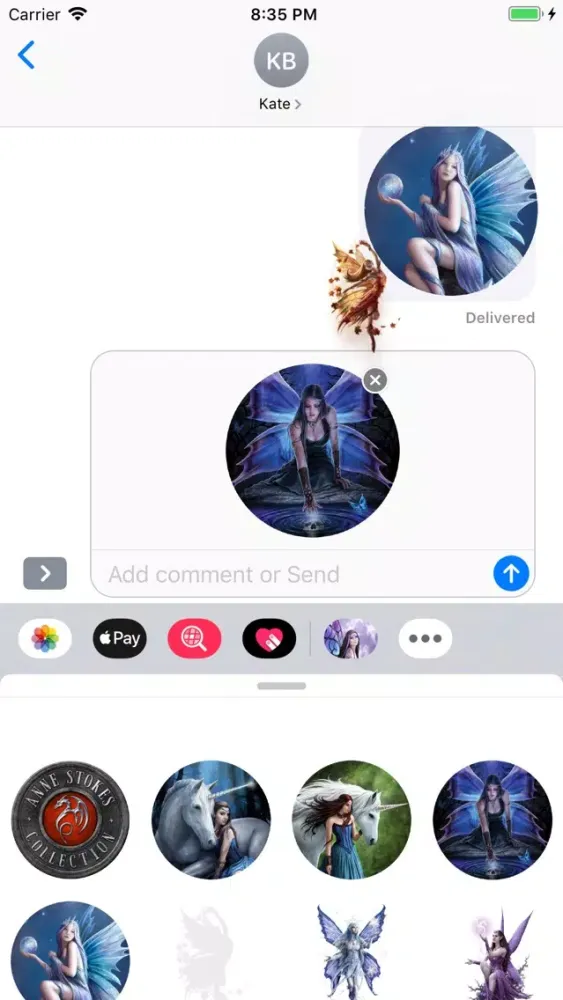 Screenshot di Anne Stokes Beautiful Stickers