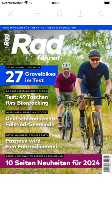 Capturas de tela do Radfahren - Das Magazin