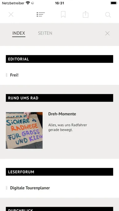 Capturas de tela do Radfahren - Das Magazin