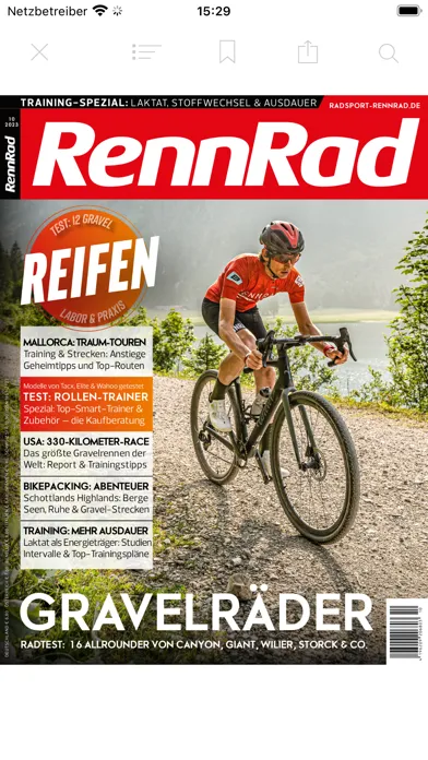Screenshot di RennRad - Das Magazin